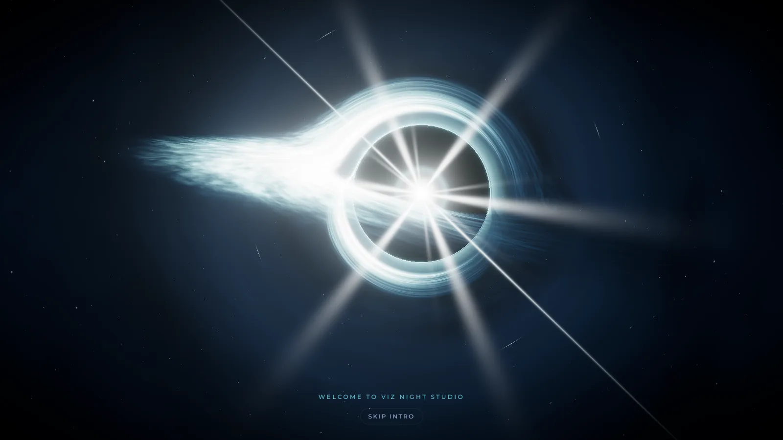 Hovering ignites the lens-flare star.